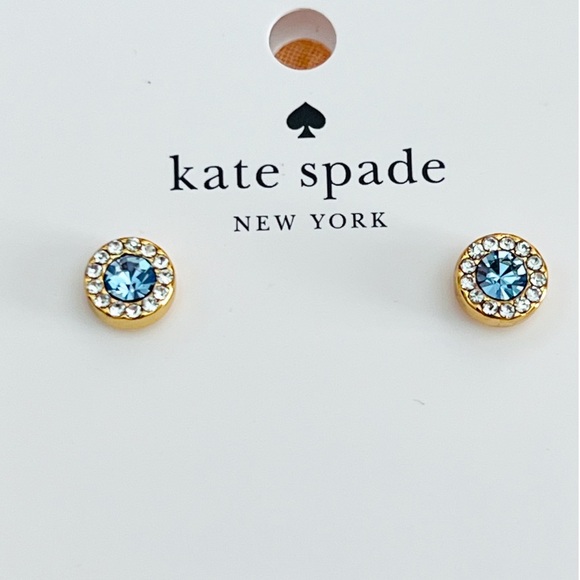 New Kate Spade You're A Gem Pave Halo Studs - Picture 6 of 7